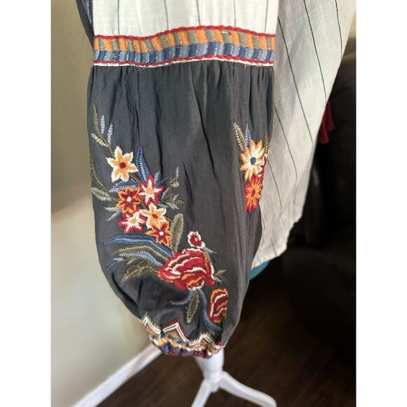 Kyla Sero Women S Handmade Tunic Limited Embroidered peasant Aztec cottage - Picture 9 of 15